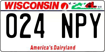WI license plate 024NPY
