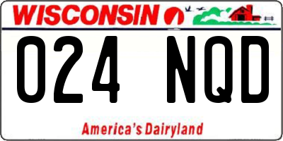 WI license plate 024NQD