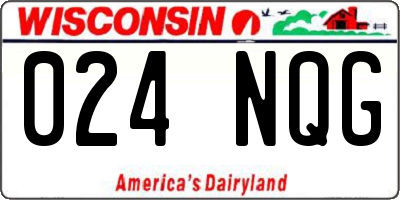 WI license plate 024NQG