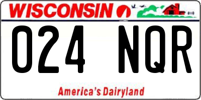 WI license plate 024NQR