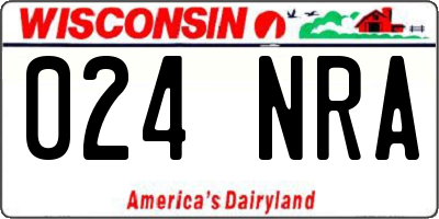 WI license plate 024NRA