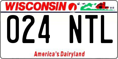 WI license plate 024NTL