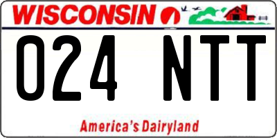 WI license plate 024NTT