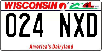 WI license plate 024NXD
