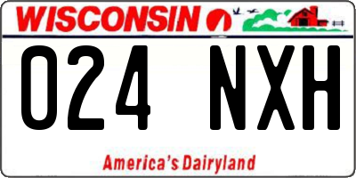 WI license plate 024NXH