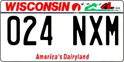 WI license plate 024NXM