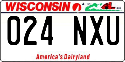 WI license plate 024NXU