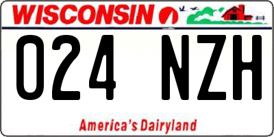 WI license plate 024NZH