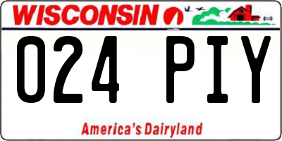 WI license plate 024PIY