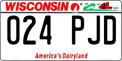 WI license plate 024PJD