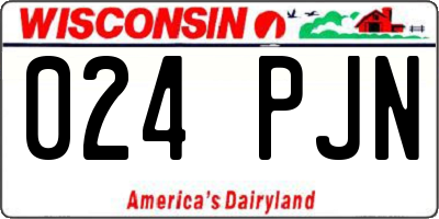 WI license plate 024PJN