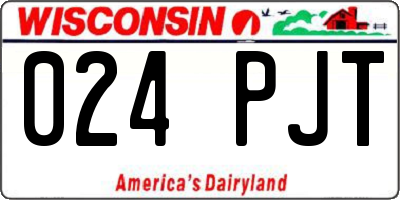 WI license plate 024PJT