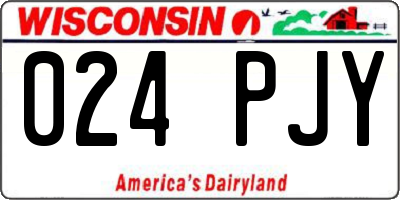WI license plate 024PJY