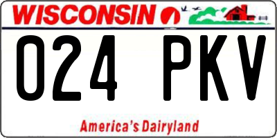 WI license plate 024PKV