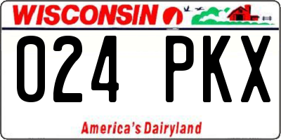 WI license plate 024PKX