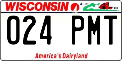 WI license plate 024PMT