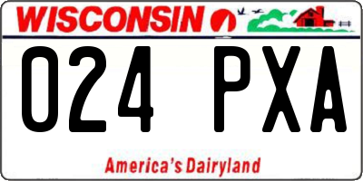 WI license plate 024PXA