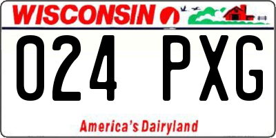WI license plate 024PXG