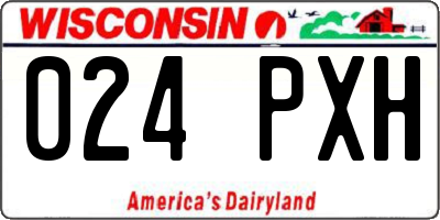 WI license plate 024PXH