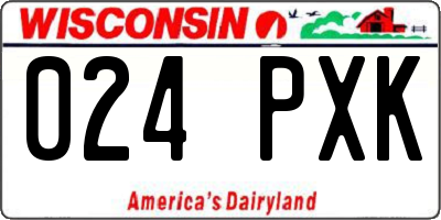 WI license plate 024PXK