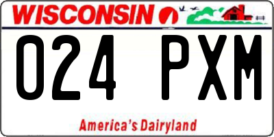 WI license plate 024PXM