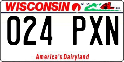 WI license plate 024PXN