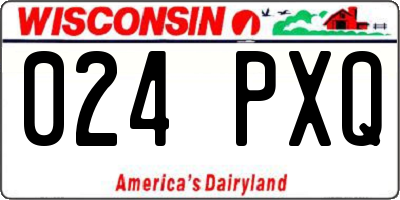 WI license plate 024PXQ