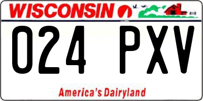 WI license plate 024PXV