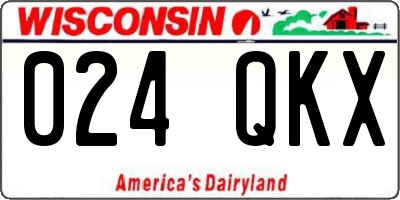 WI license plate 024QKX