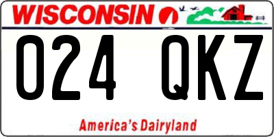 WI license plate 024QKZ