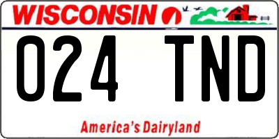 WI license plate 024TND