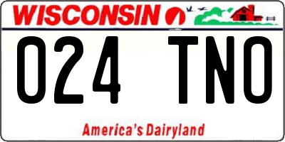 WI license plate 024TNO