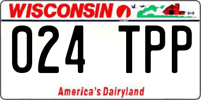 WI license plate 024TPP