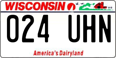 WI license plate 024UHN