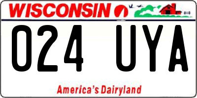 WI license plate 024UYA