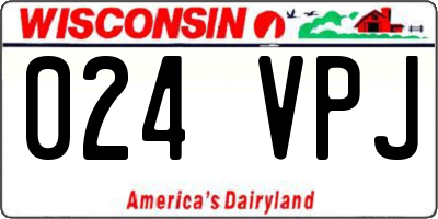 WI license plate 024VPJ