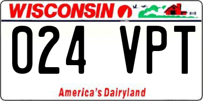 WI license plate 024VPT