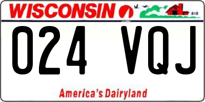 WI license plate 024VQJ
