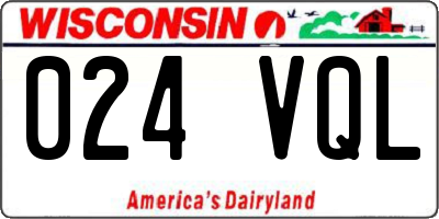 WI license plate 024VQL