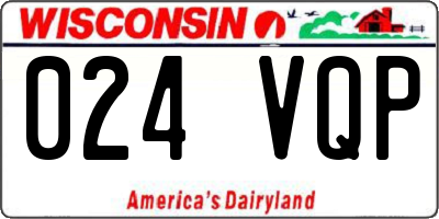 WI license plate 024VQP