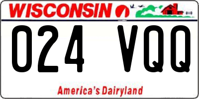 WI license plate 024VQQ