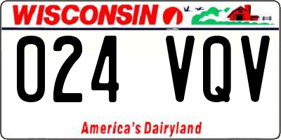 WI license plate 024VQV