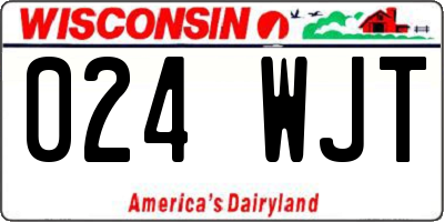 WI license plate 024WJT