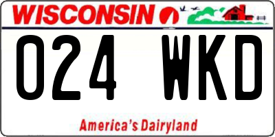WI license plate 024WKD