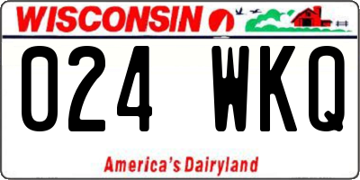 WI license plate 024WKQ