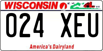 WI license plate 024XEU