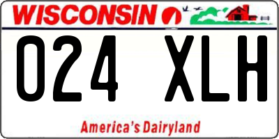 WI license plate 024XLH