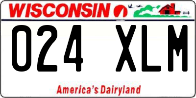 WI license plate 024XLM
