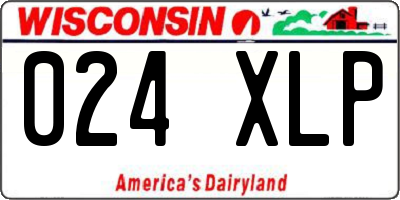 WI license plate 024XLP