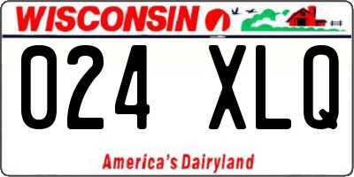 WI license plate 024XLQ
